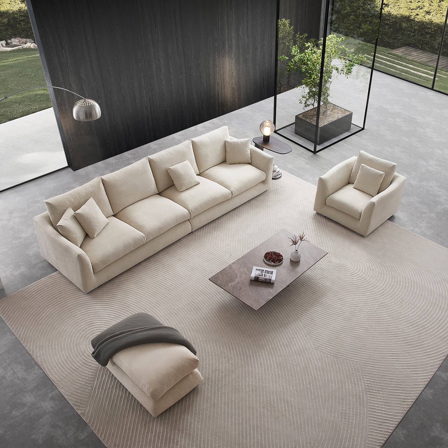 Feathers Sofa Room Set - Mario Capasa