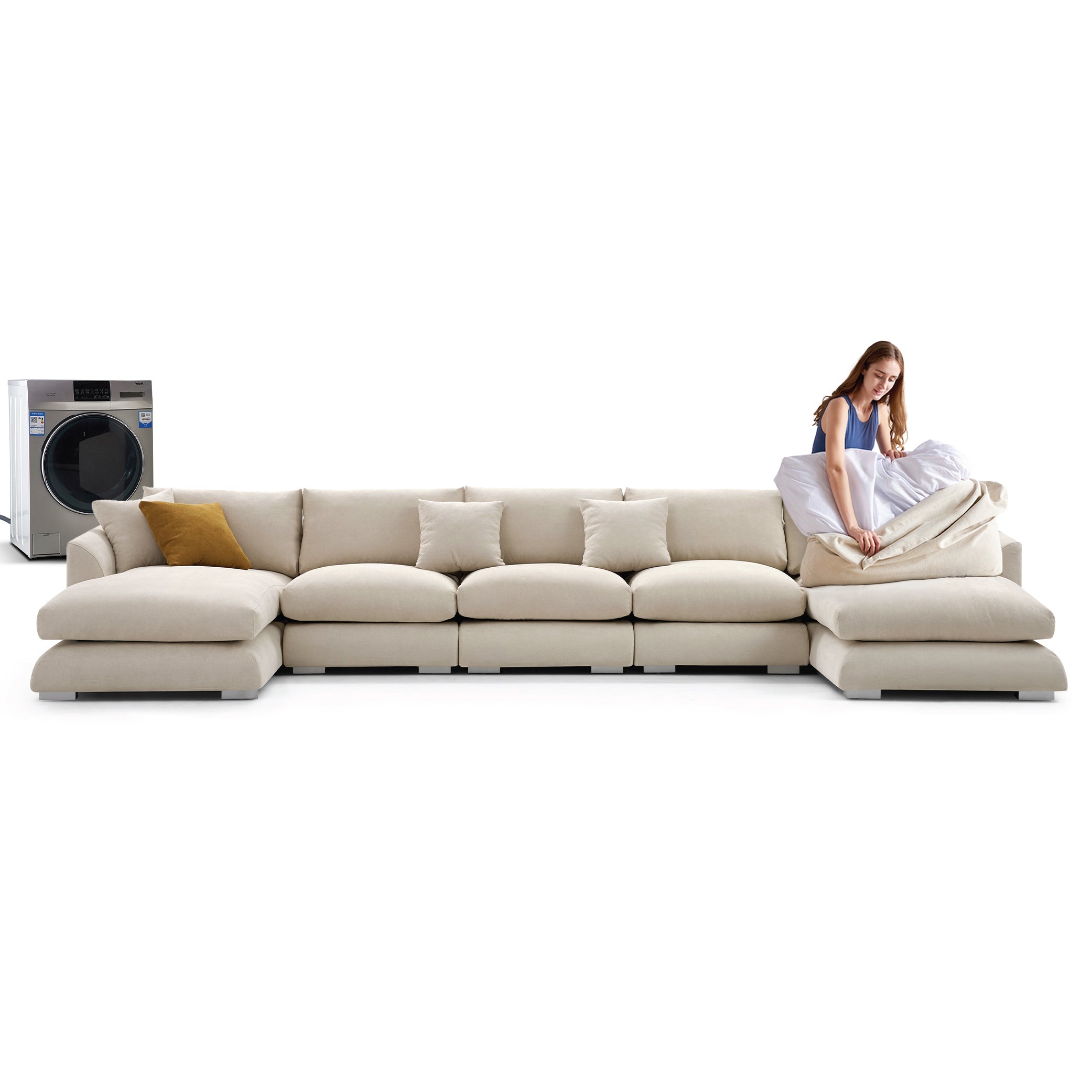 Feathers U-Sectional, sectional, Mario Capasa | Valyou Furniture 