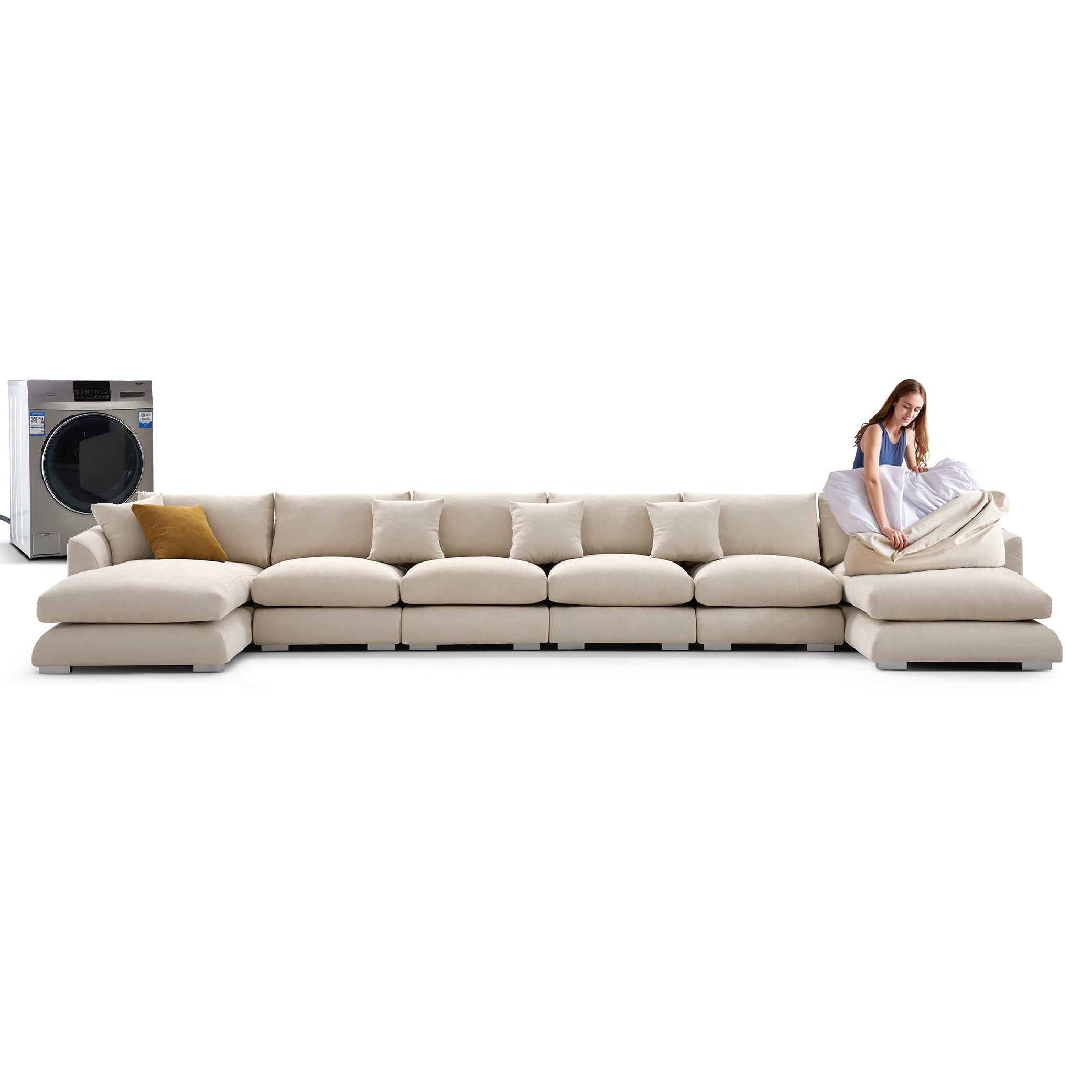 Feathers U-Sectional, sectional, Mario Capasa | Valyou Furniture 