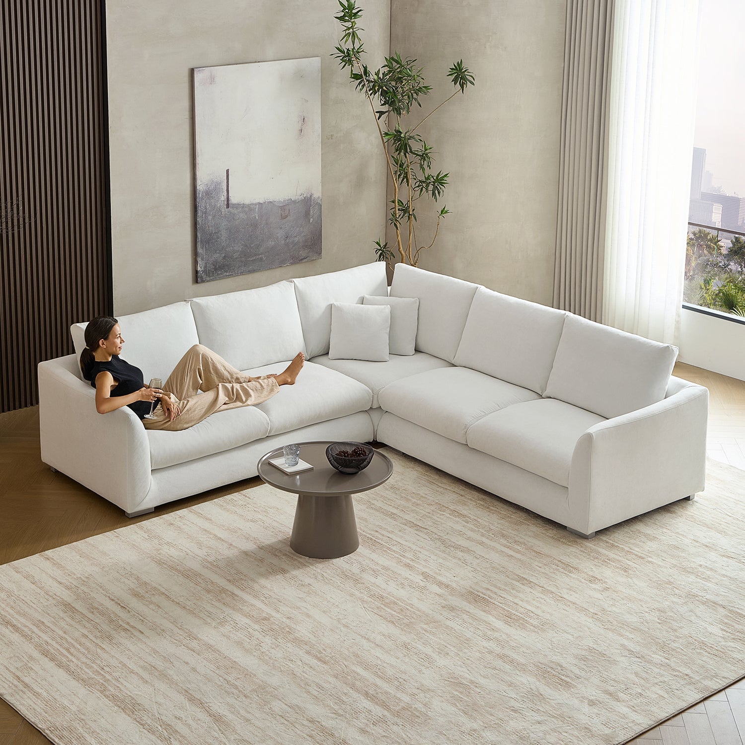 Feathers L Sectional