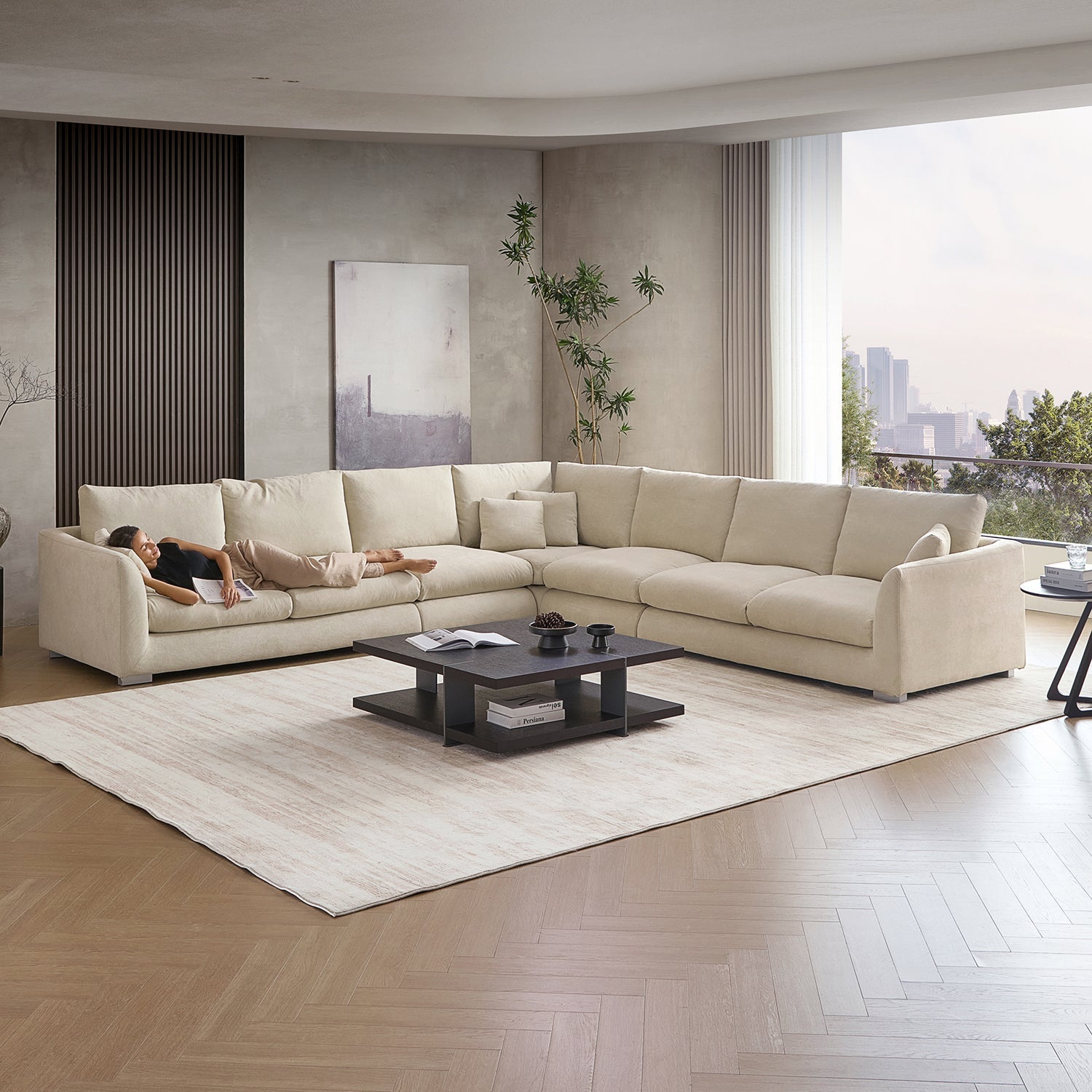 Feathers L Sectional