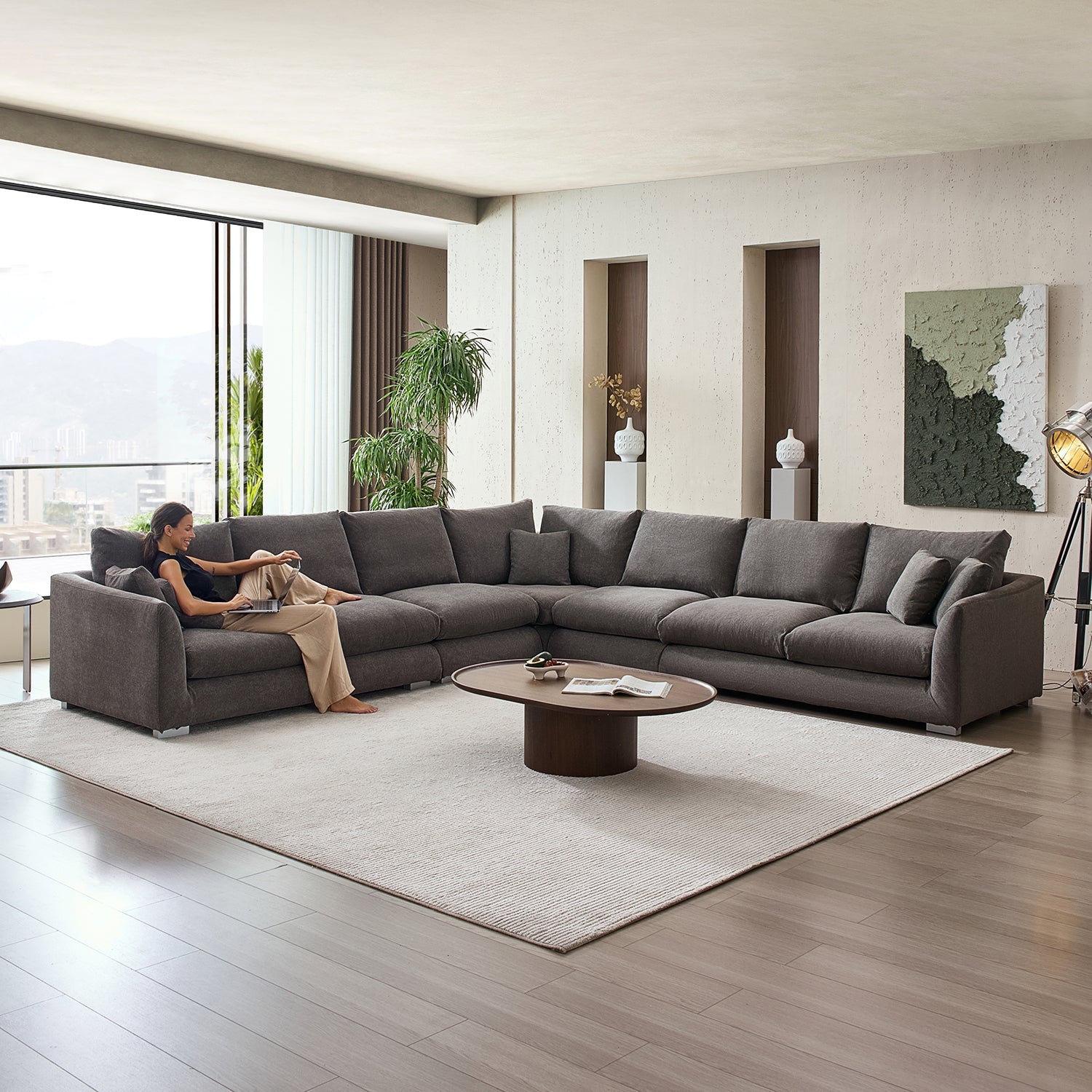 Feathers L Sectional