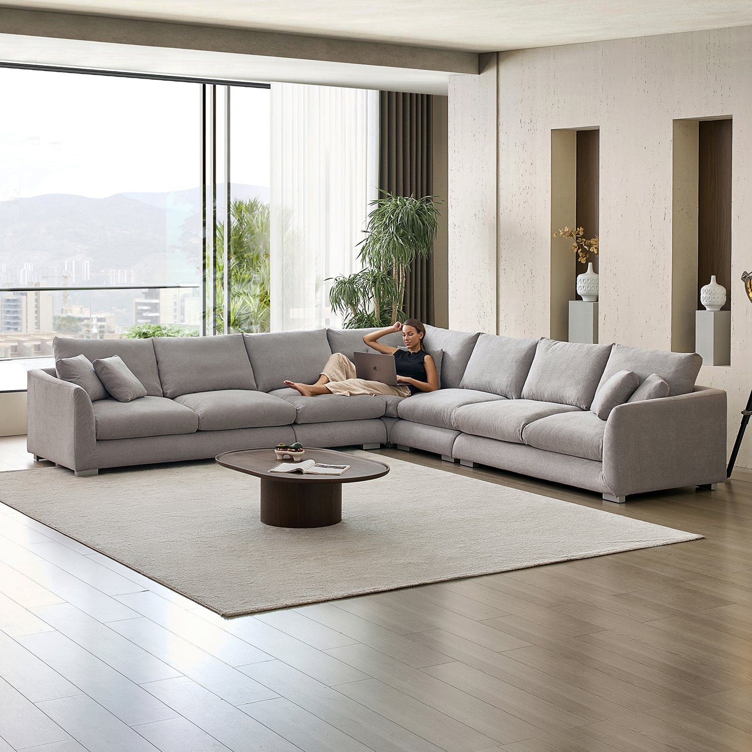 Feathers L Sectional