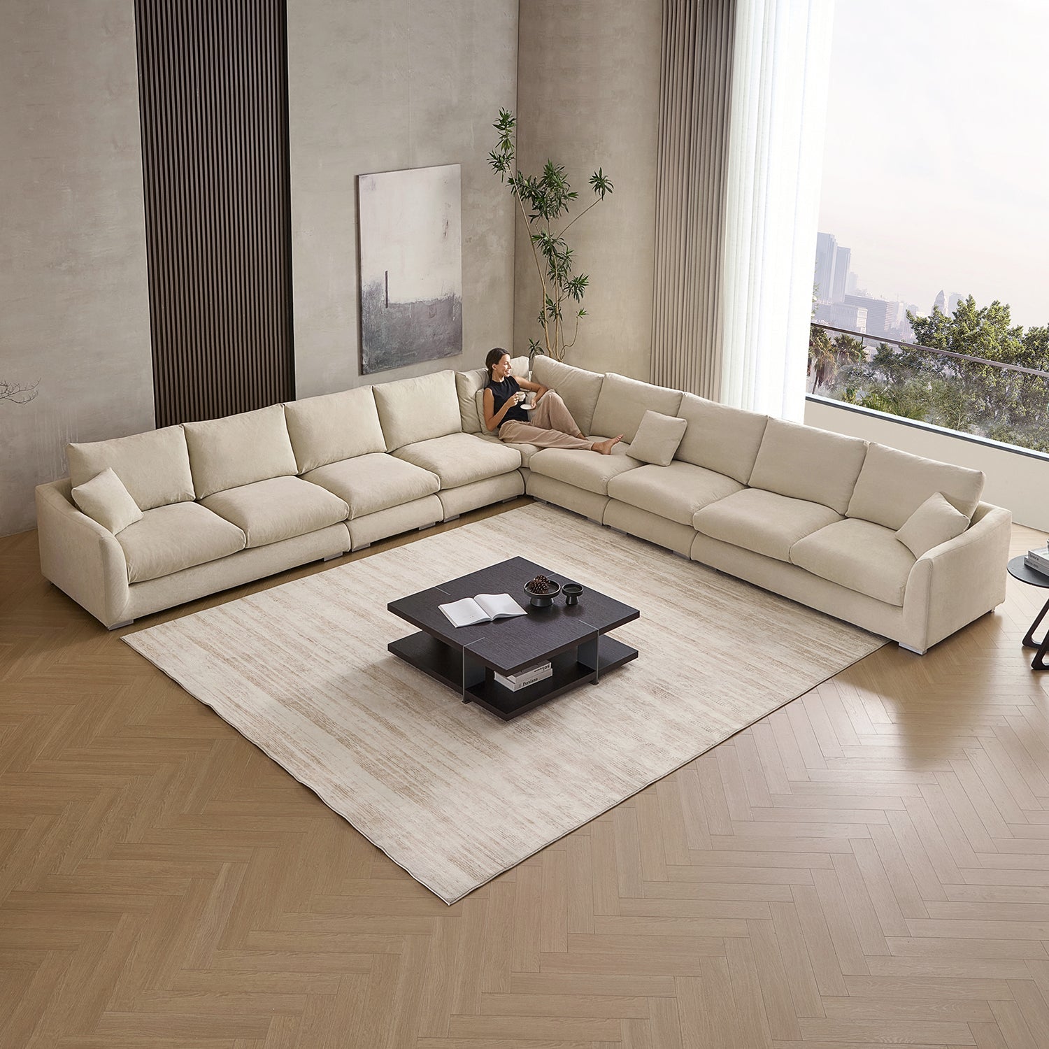 Feathers L Sectional