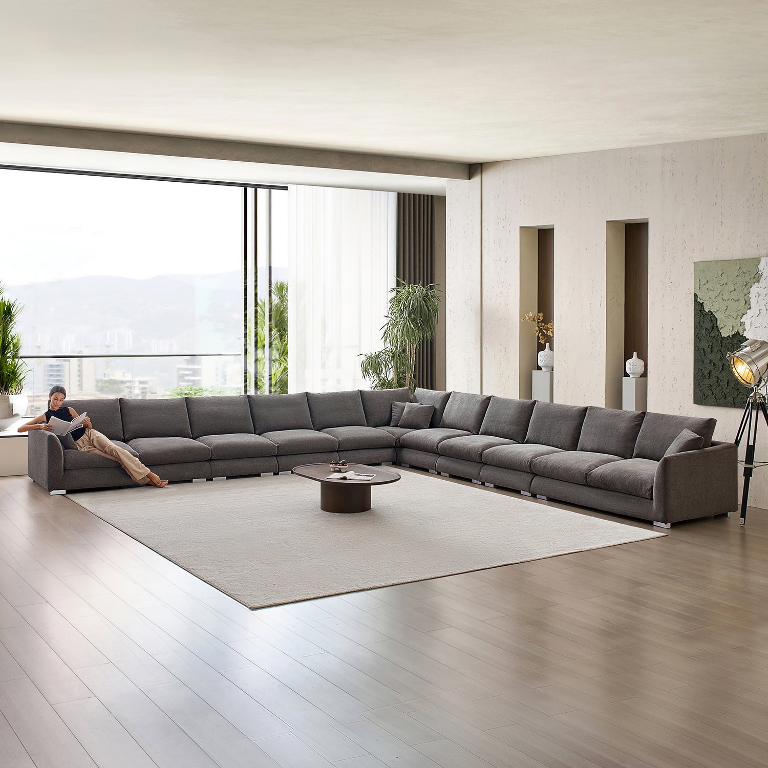 Feathers L Sectional