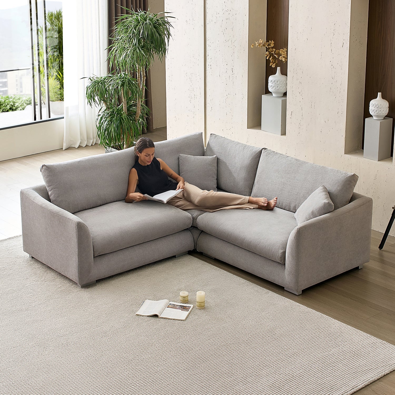 Feathers L Sectional