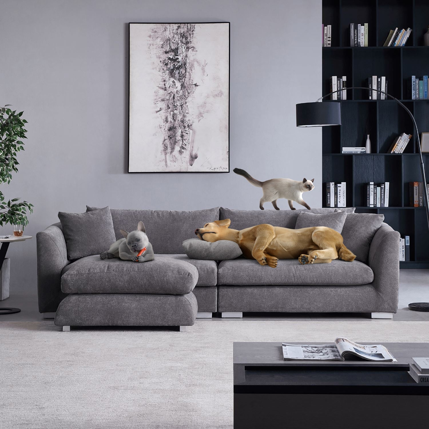 Feathers Sofa + Ottoman, Sofa, Mario Capasa | Valyou Furniture 