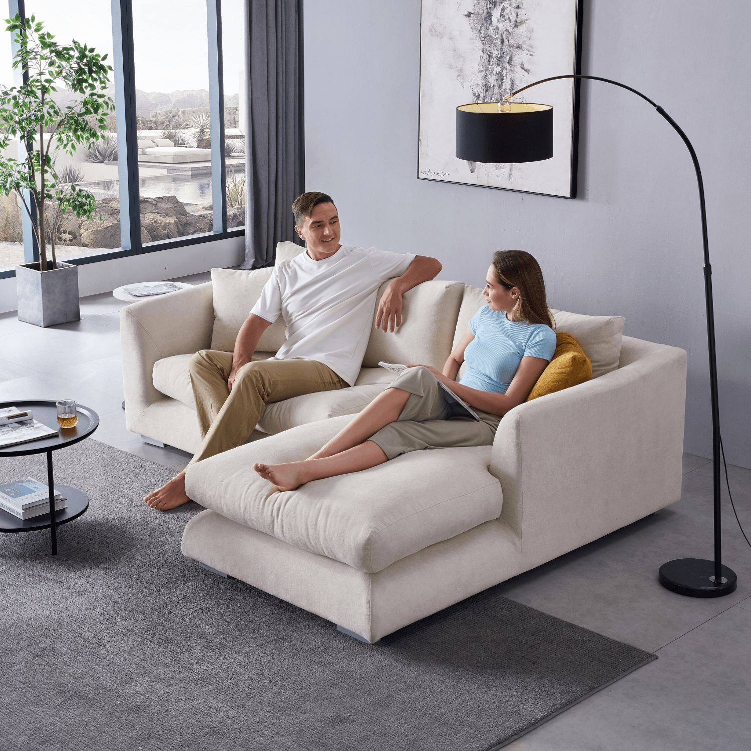 Feathers Sectional Sofa Mario Capasa 