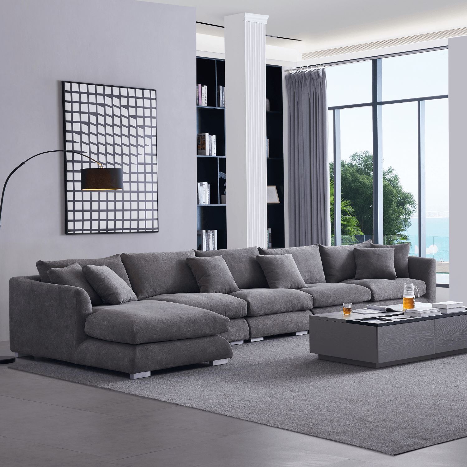 Feathers Sectional Sofa Mario Capasa 