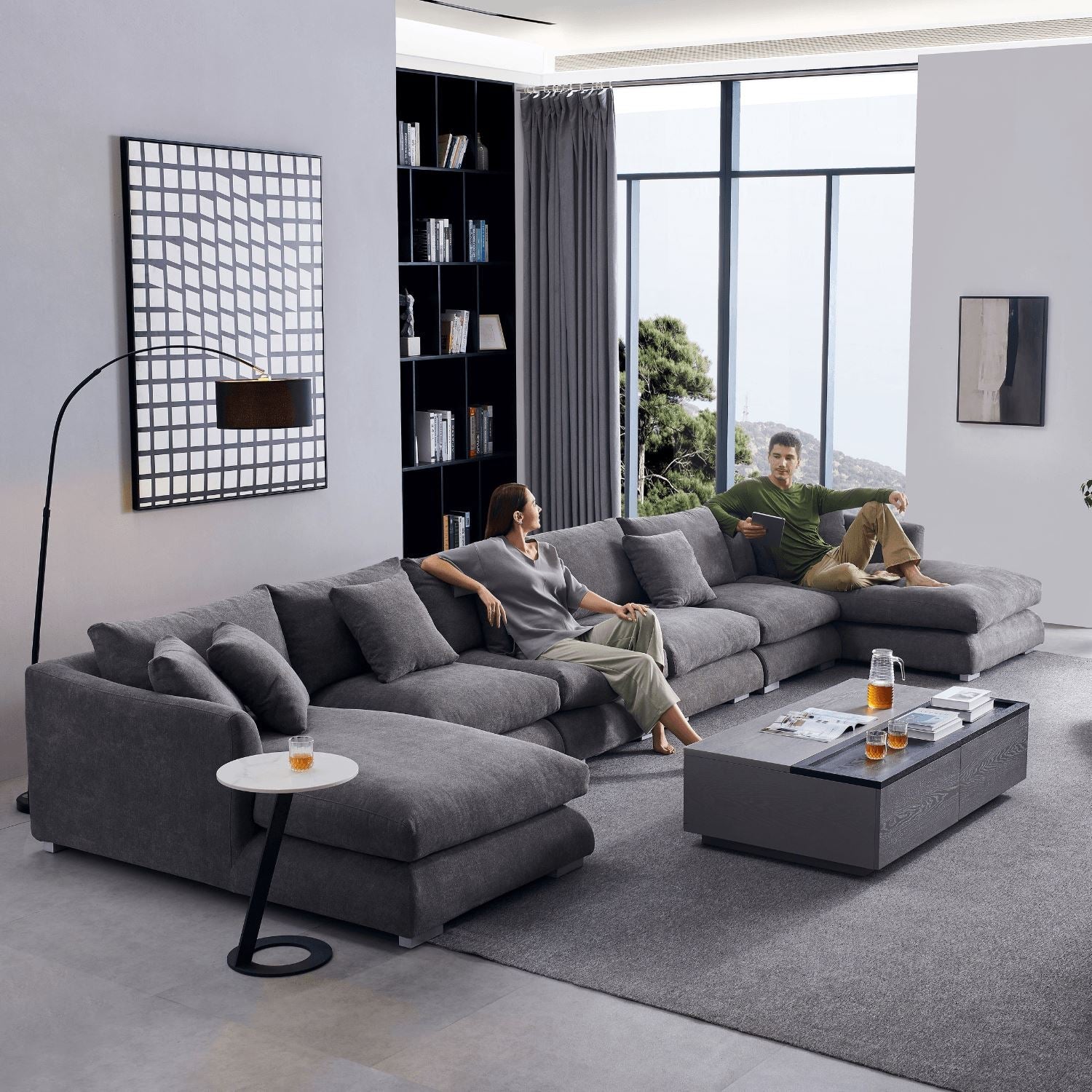 Feathers U-Sectional - Valyou 