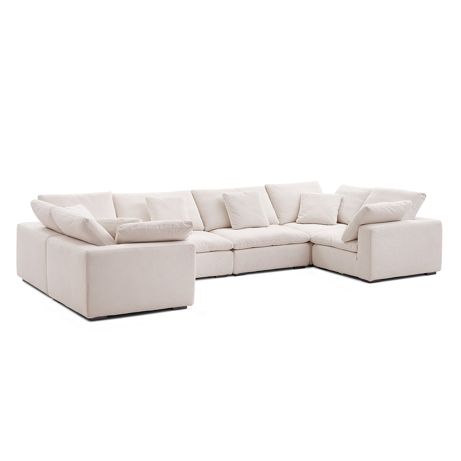 Malibu Cloud U Closed Sectional