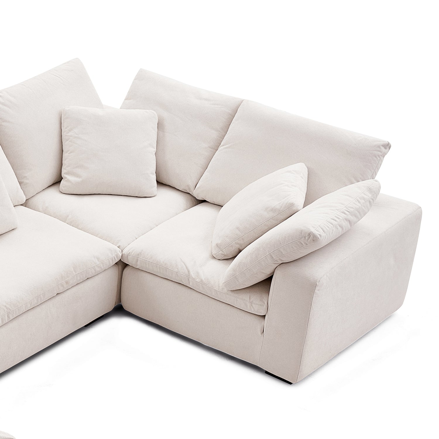 Malibu Cloud U Closed Sectional