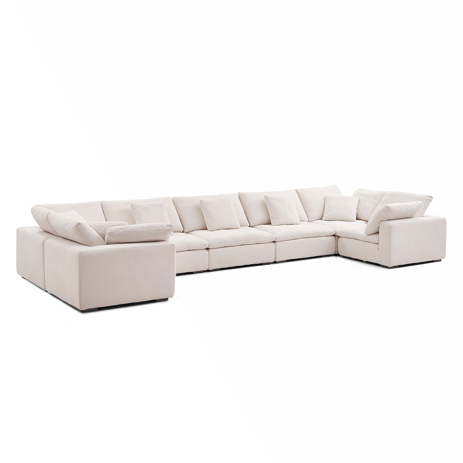 Malibu Cloud U Closed Sectional