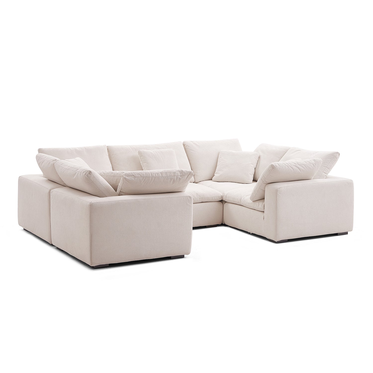 Malibu Cloud U Closed Sectional