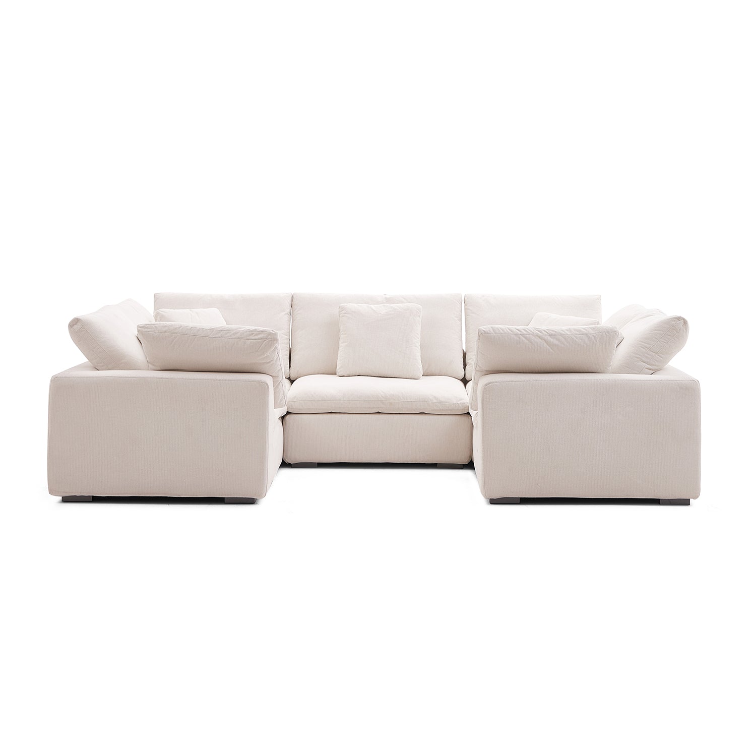 Malibu Cloud U Closed Sectional