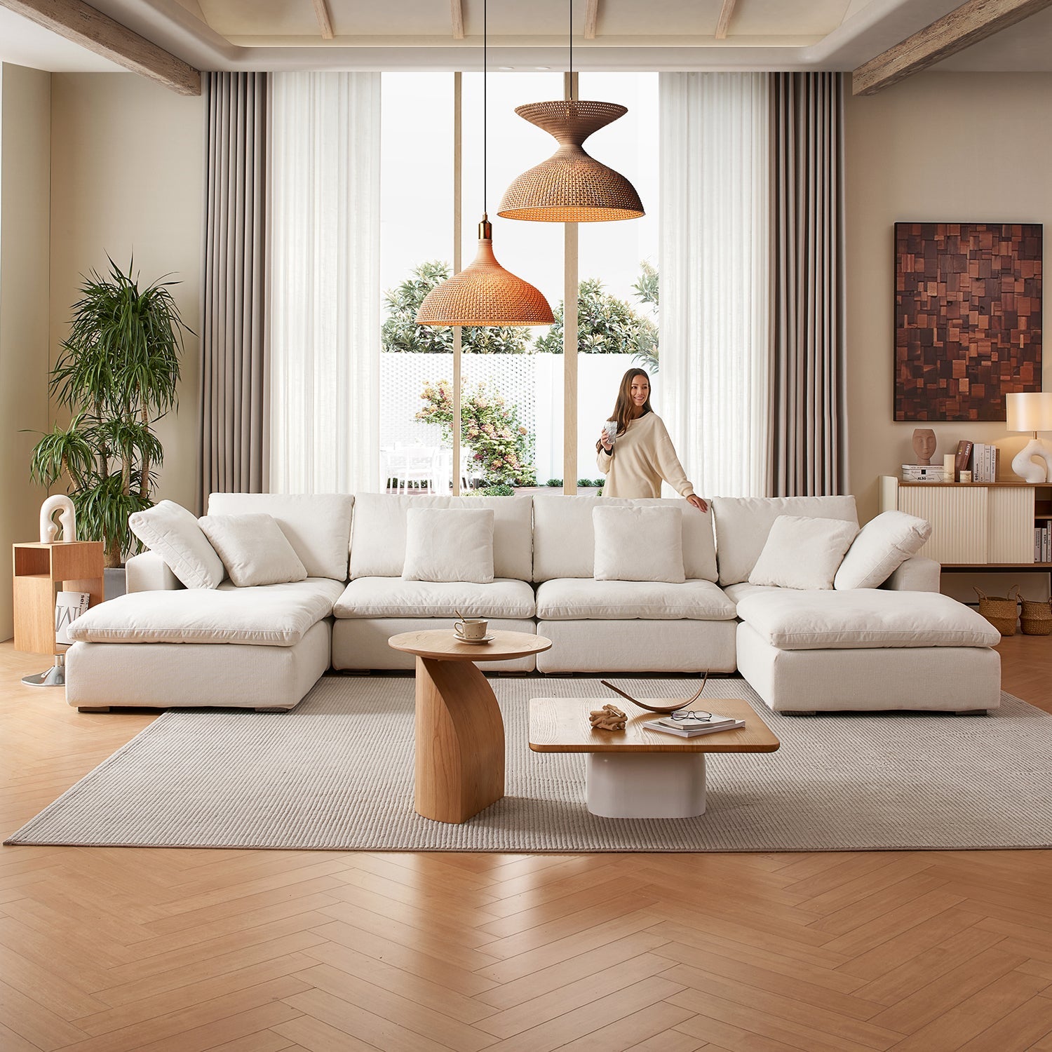 Malibu Cloud U Sectional