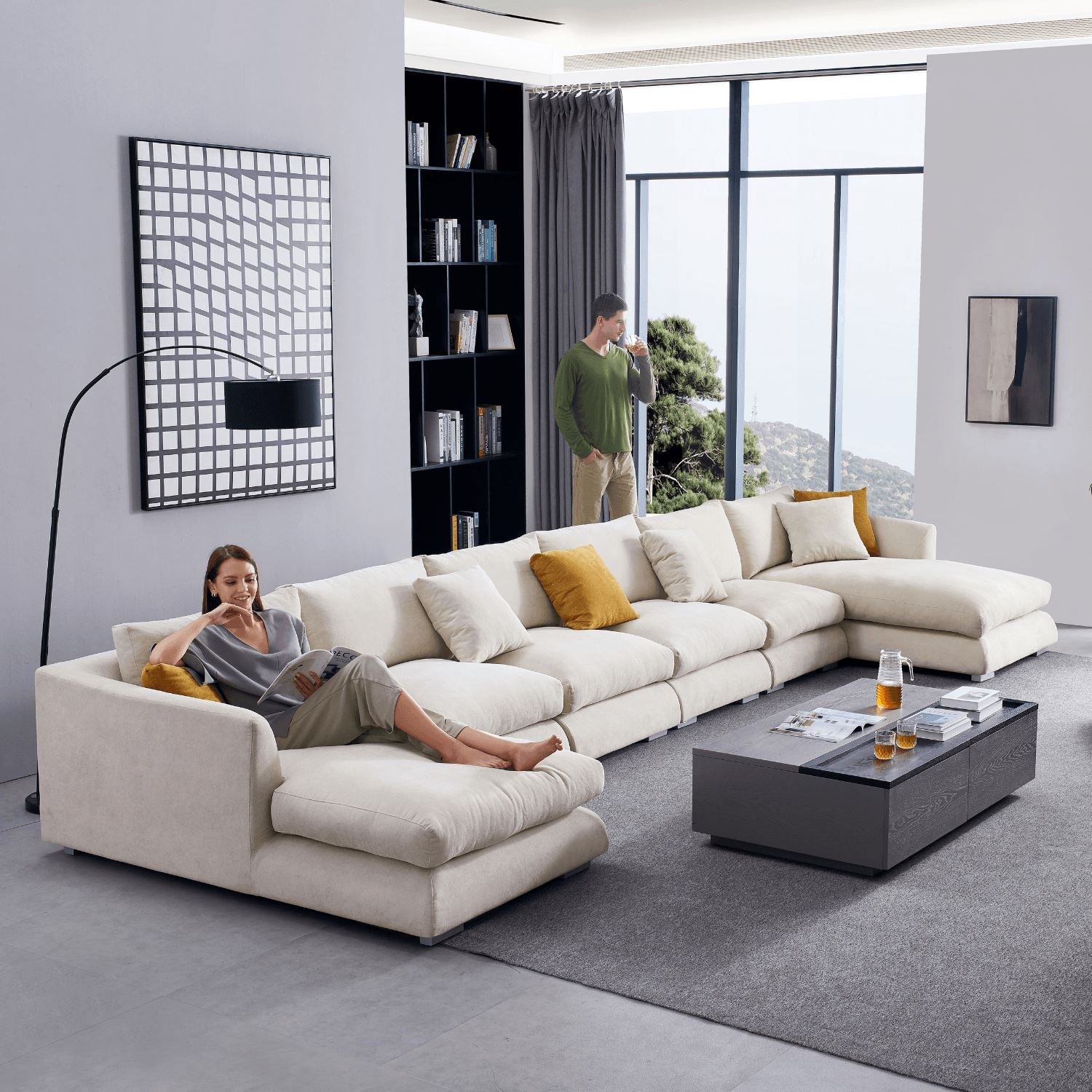 Feathers U-Sectional - Valyou 