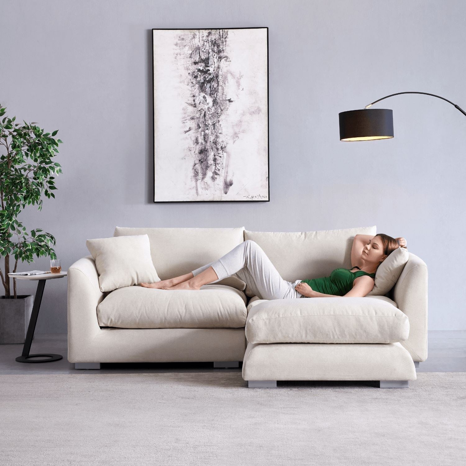 Feathers Sofa + Ottoman - Valyou 