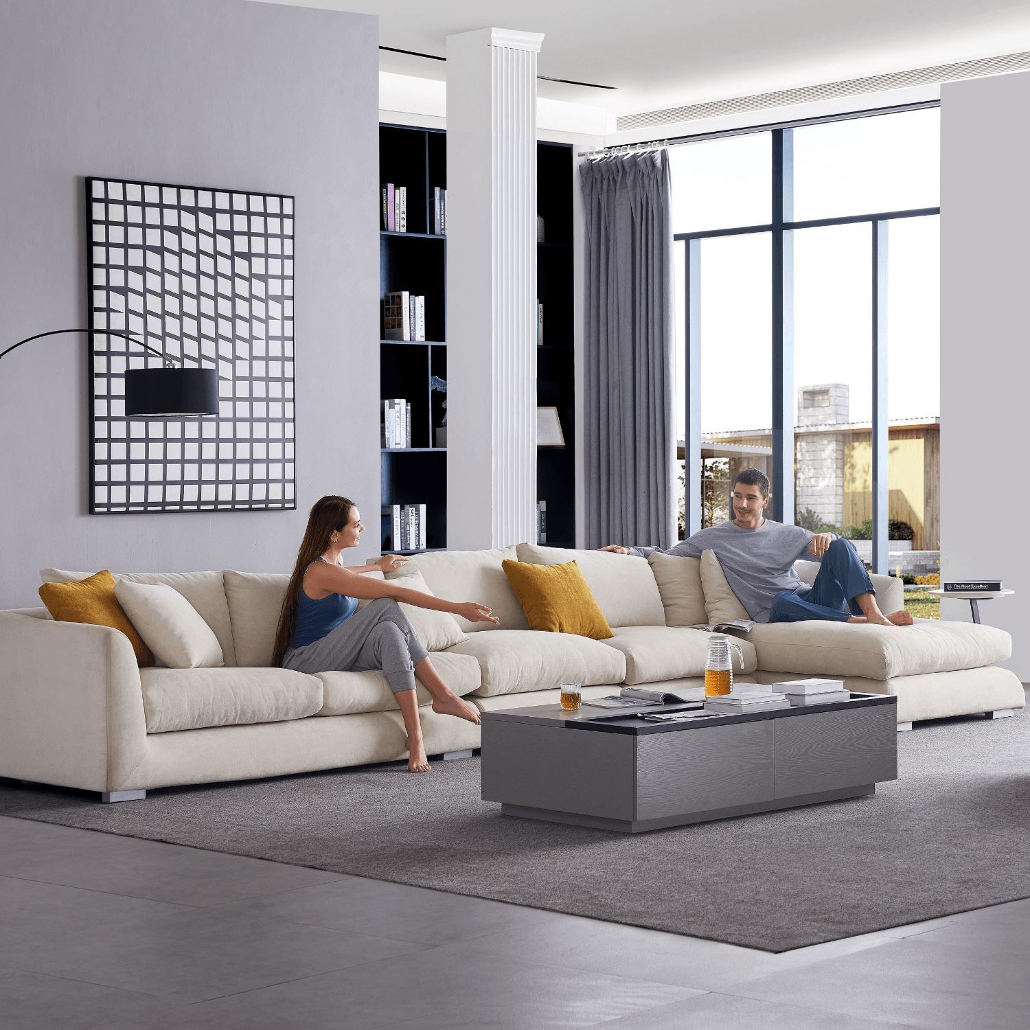 Feathers Sectional Sofa Mario Capasa 