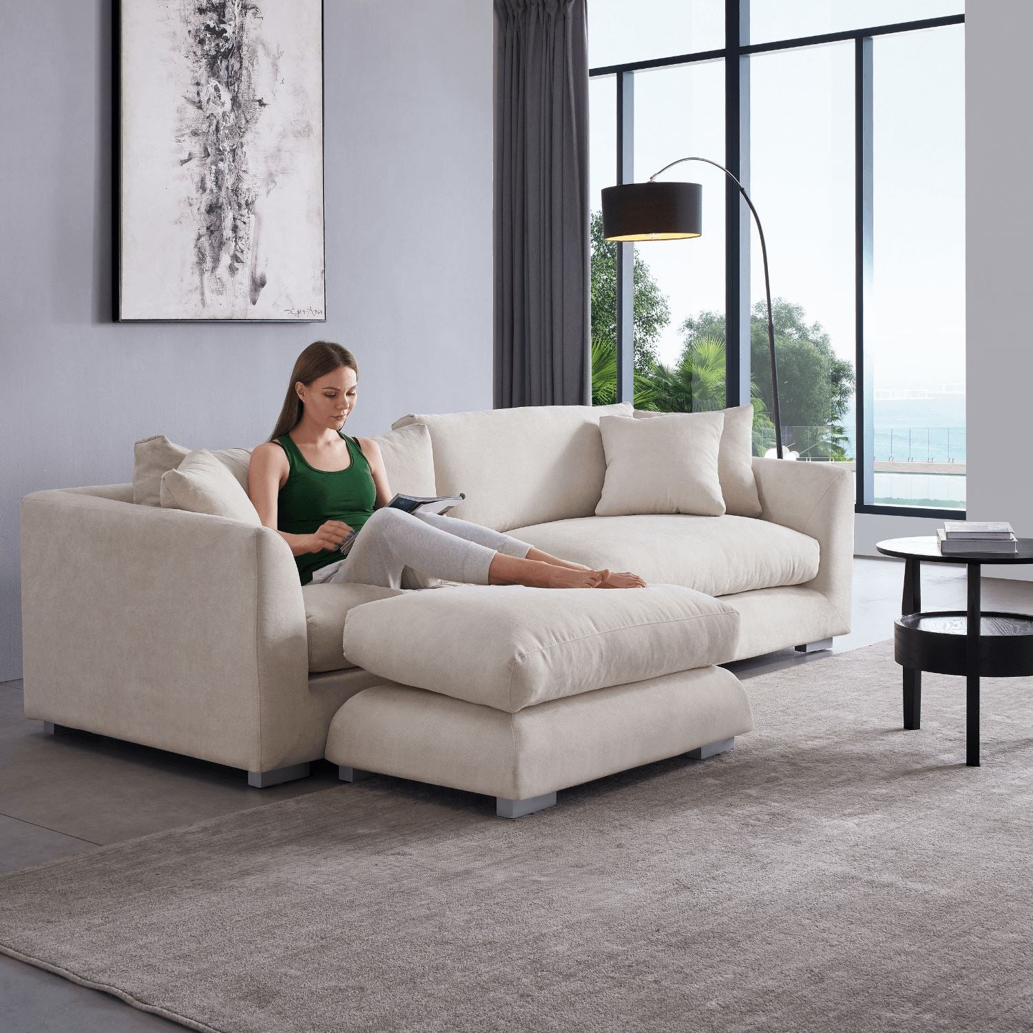 Feathers Sofa + Ottoman - Valyou 