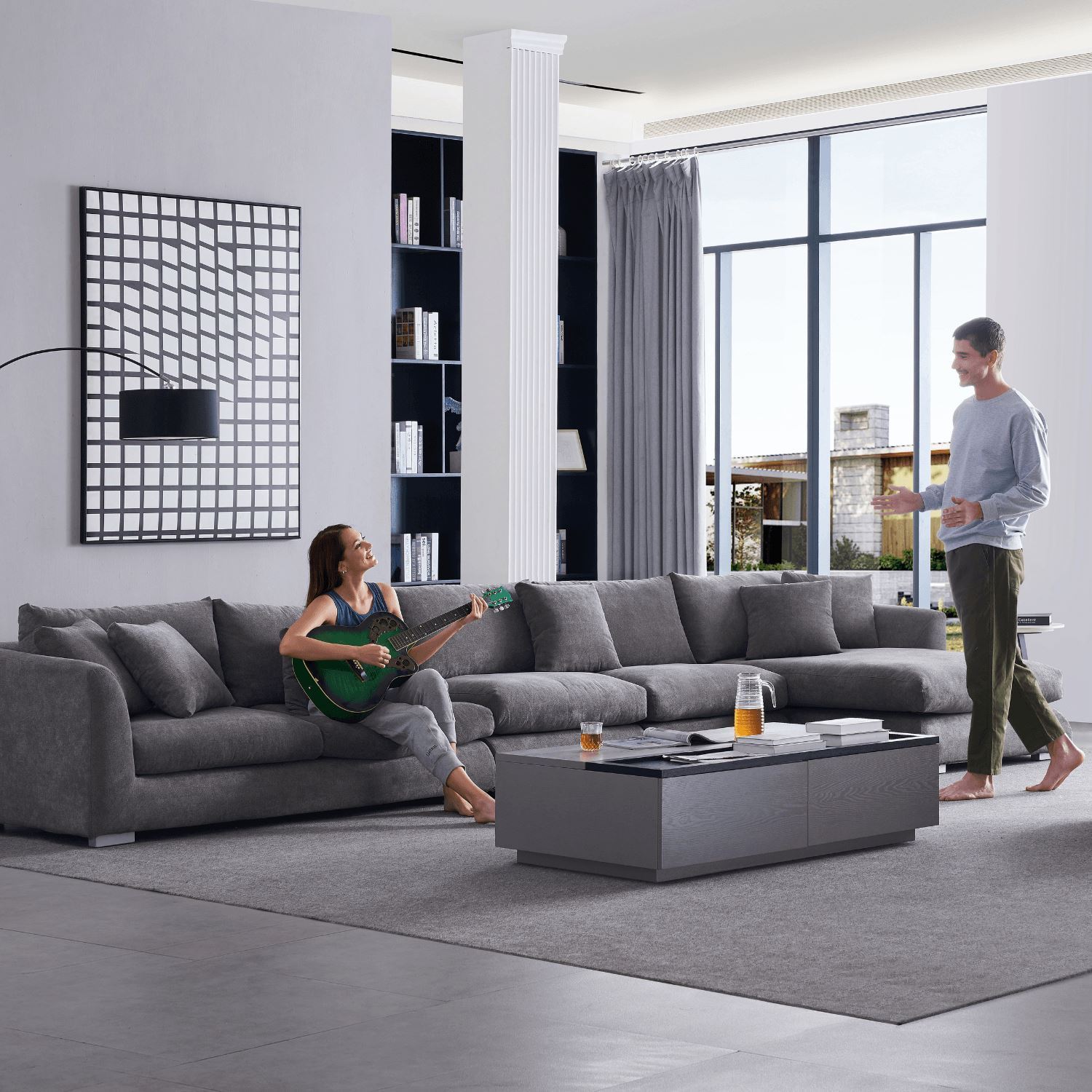 Feathers Sectional Sofa Mario Capasa 