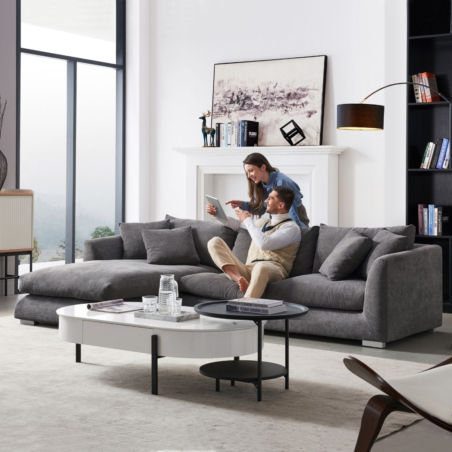 Feathers Sectional Sofa Mario Capasa 