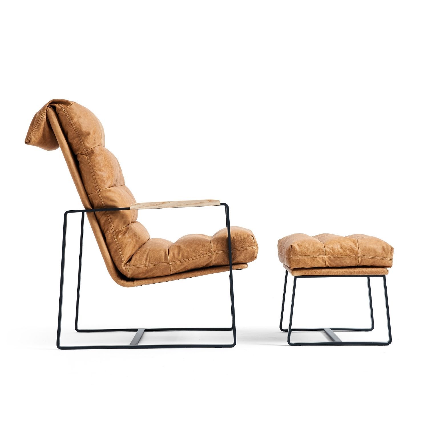 Rasche Lounge Chair with Ottoman Accent Chair Foundry 