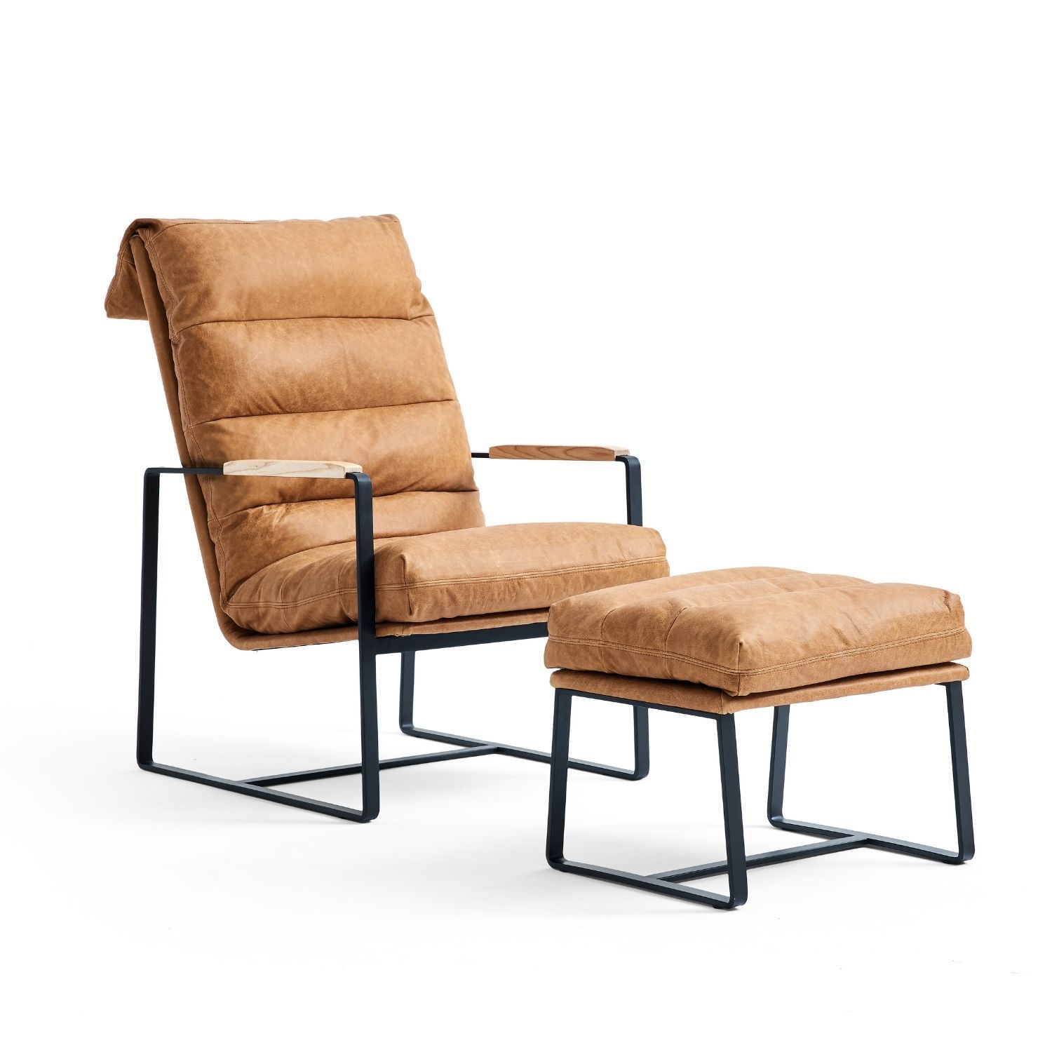 Rasche Lounge Chair with Ottoman Accent Chair Foundry 