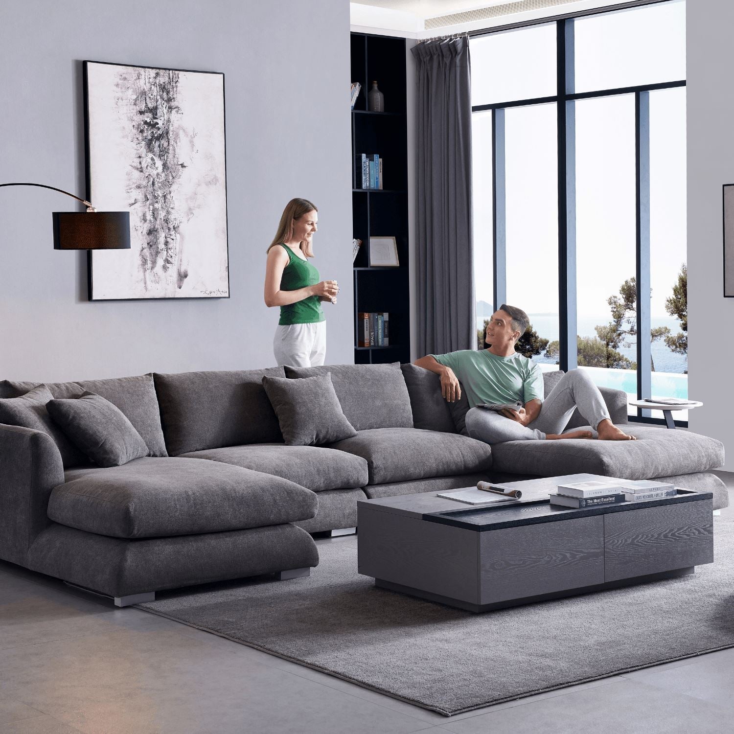 Feathers U-Sectional - Valyou 