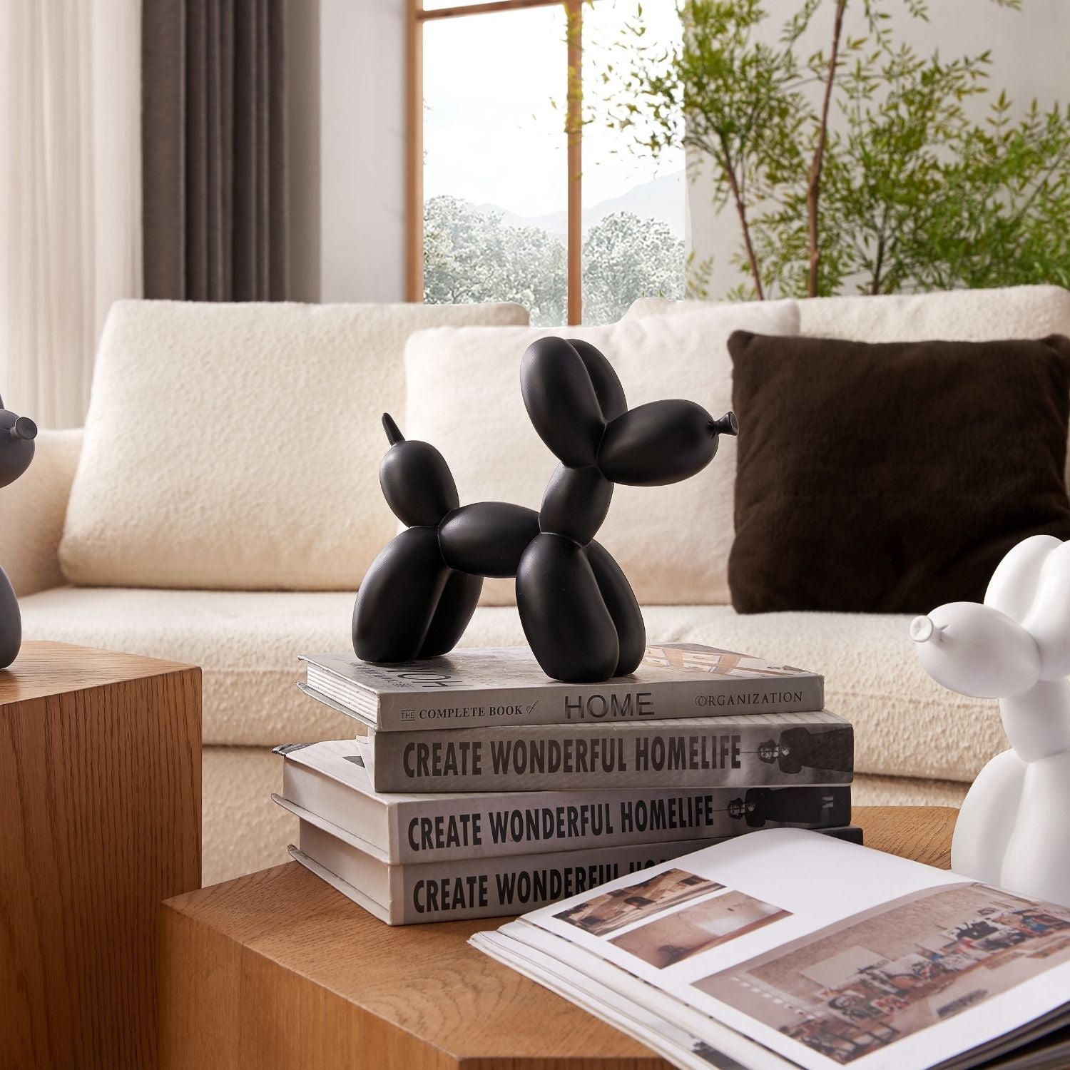 Balloon Dog Accessory Valyōu Furniture Natural Black 