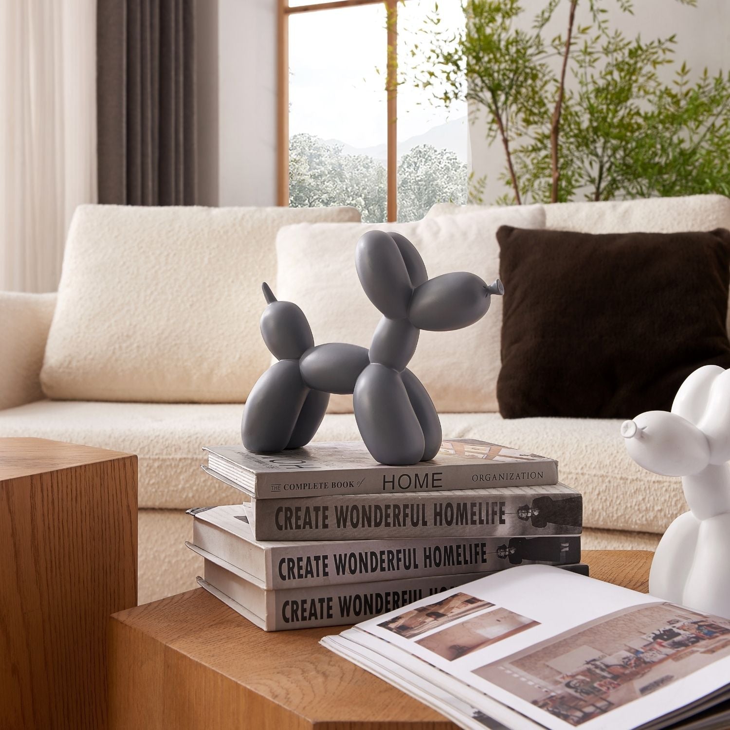 Balloon Dog Accessory Valyōu Furniture Natural Grey 