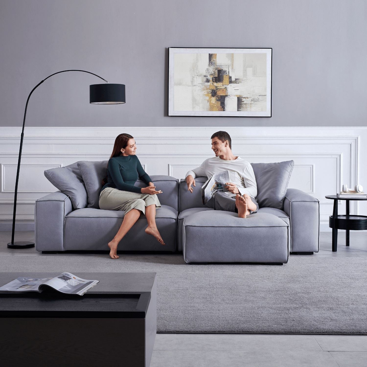 Loft Sofa + Ottoman - Valyou 