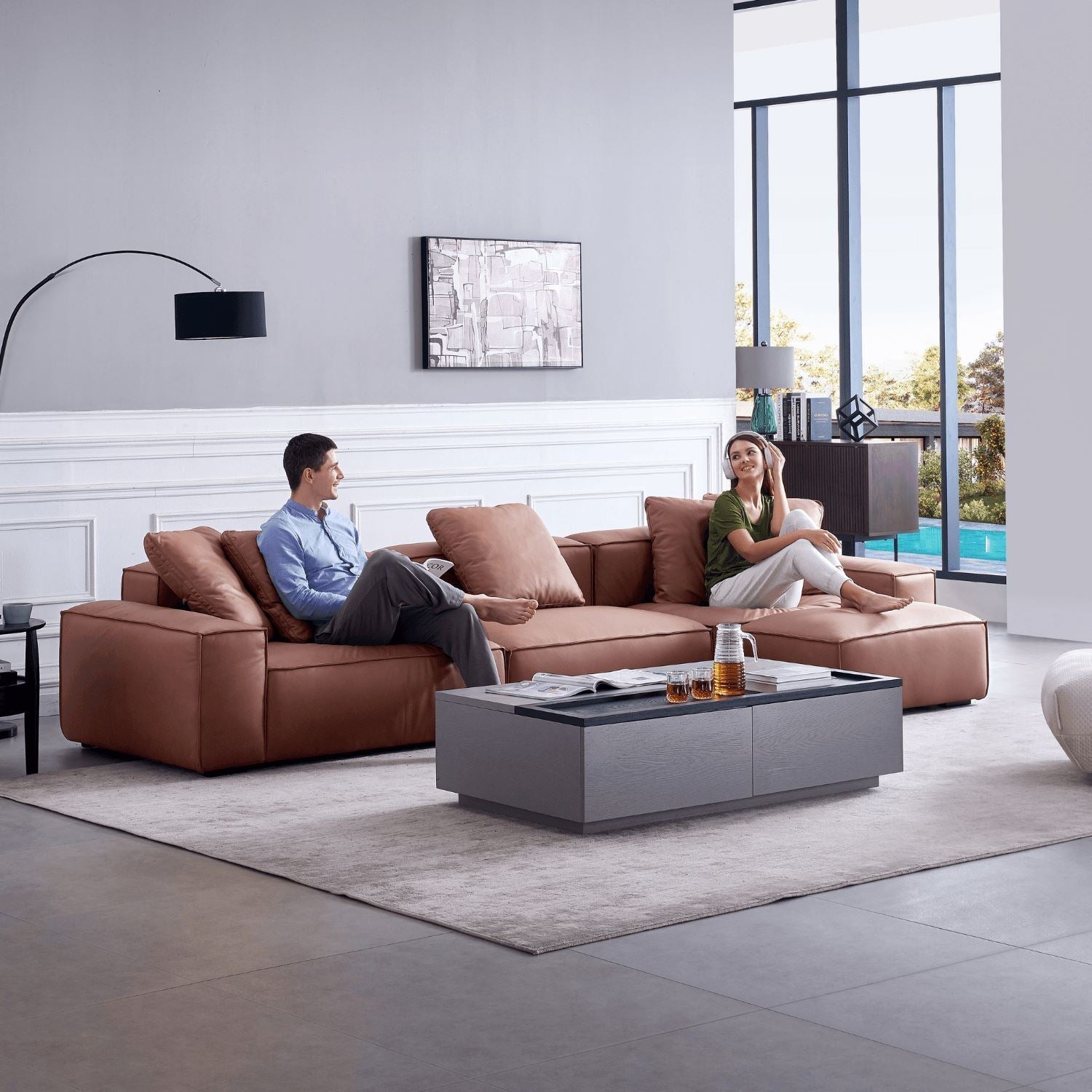 Loft Sofa + Ottoman - Valyou 