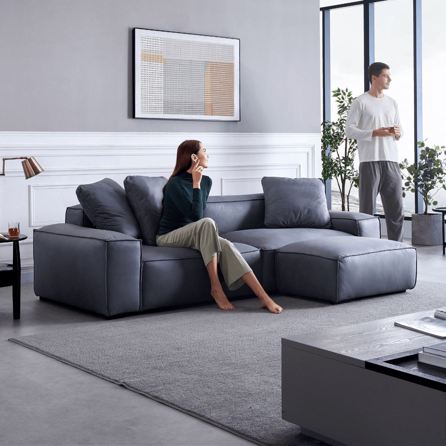 Loft Sofa + Ottoman - Valyou 