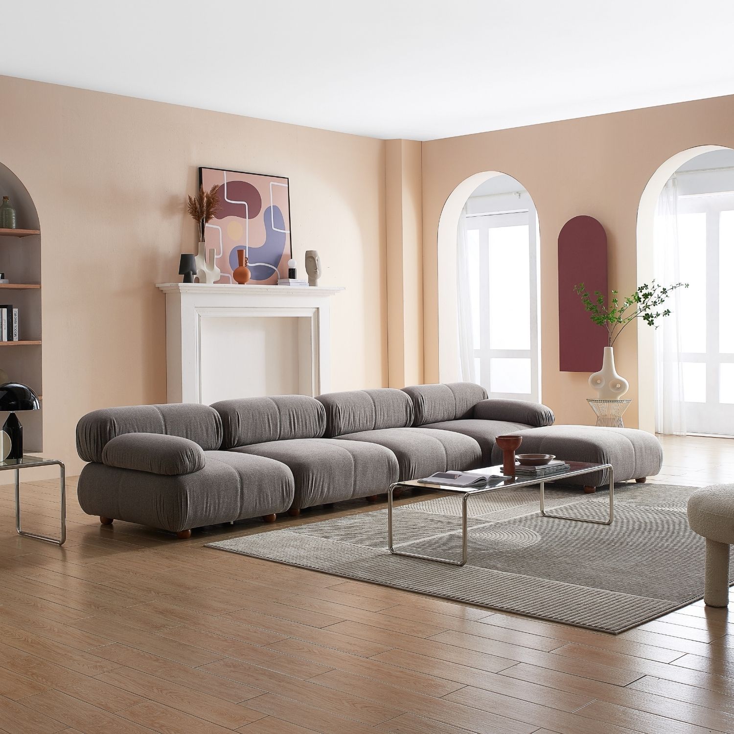 Pebbles Sofa + Ottoman Sofa Milozze 