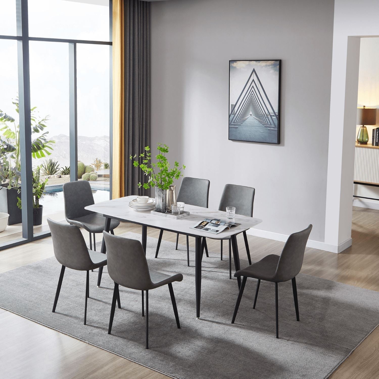 Loox Ceramic Dining Table - Valyou 