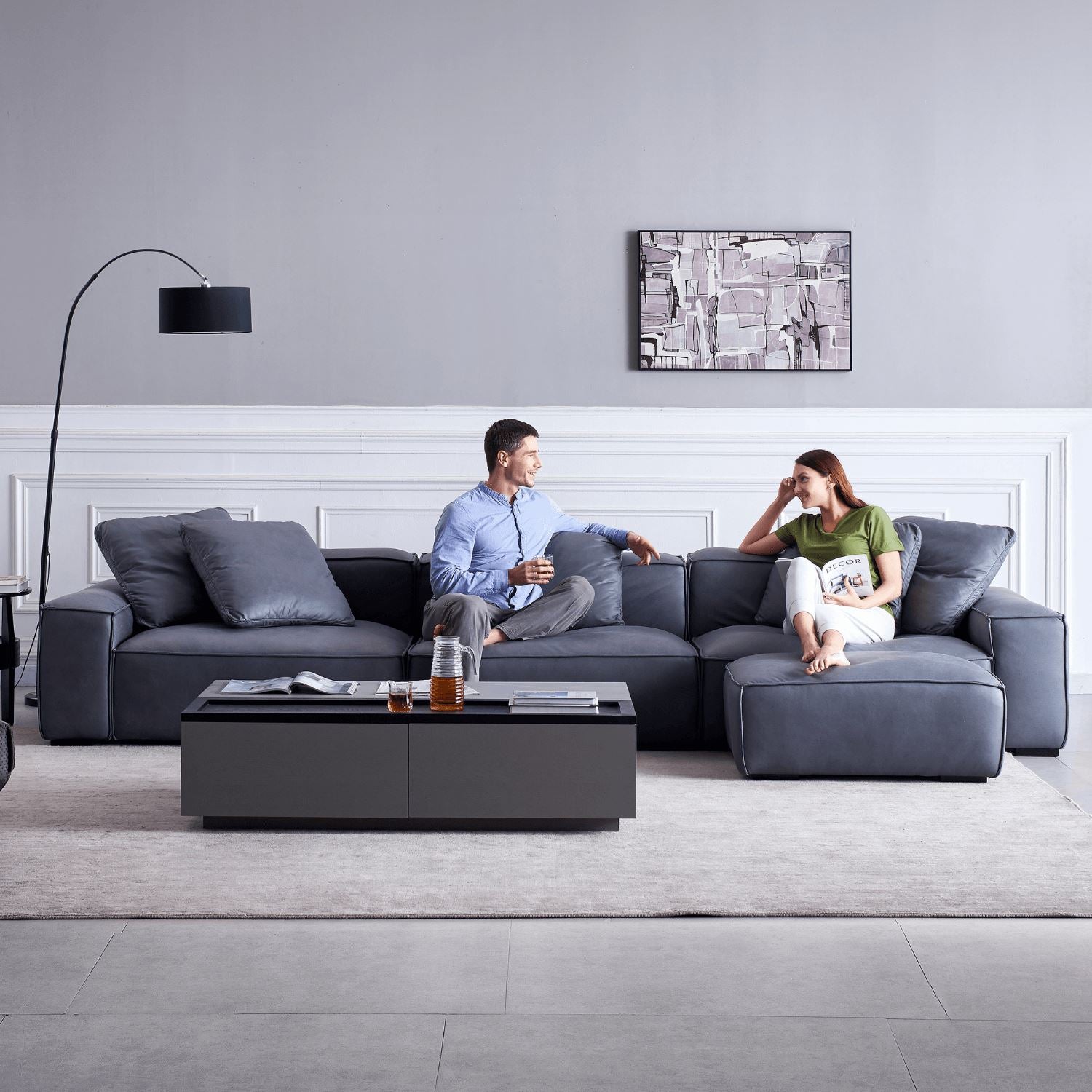 Loft Sofa + Ottoman - Valyou 