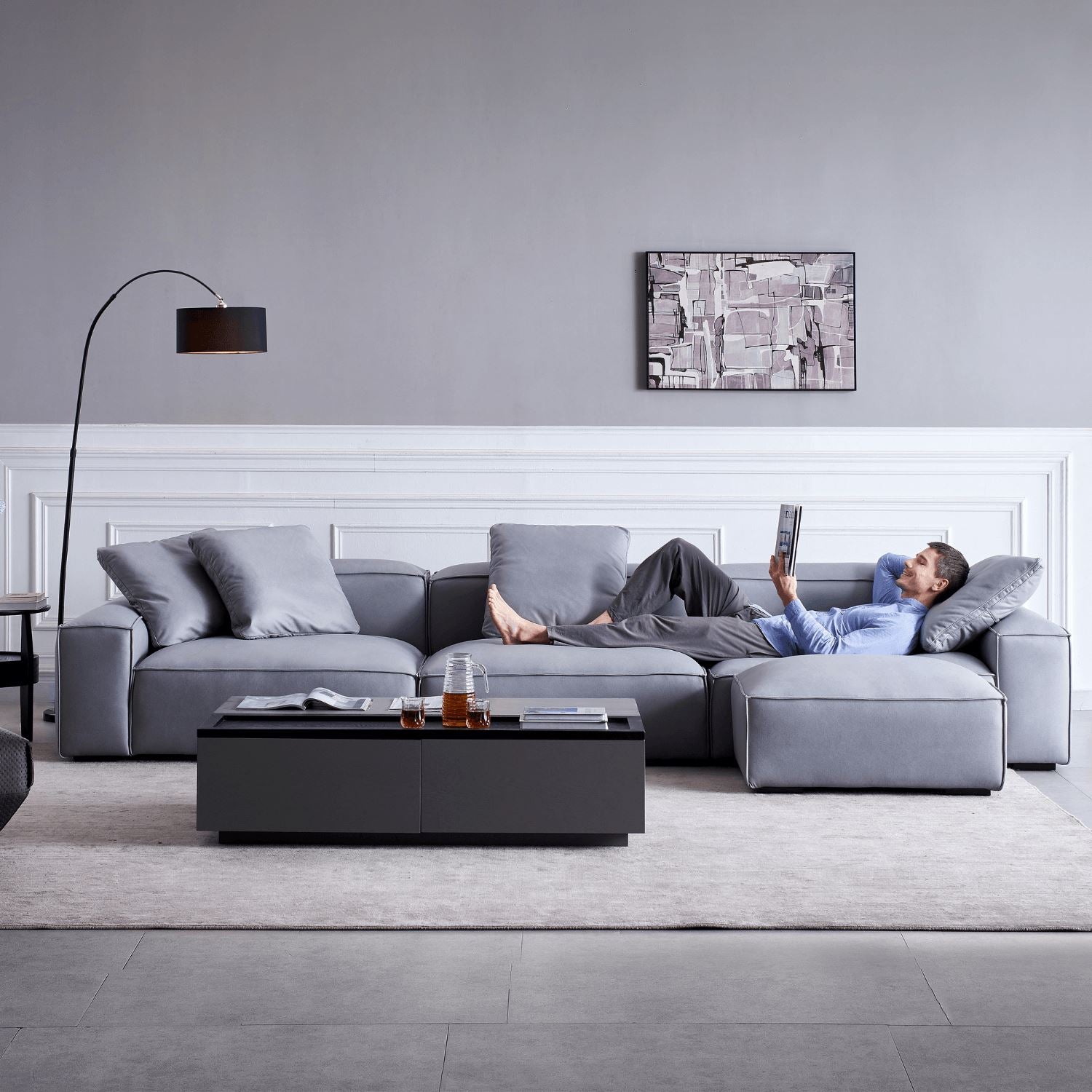 Loft Sofa + Ottoman - Valyou 