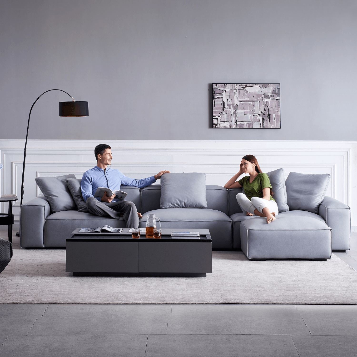 Loft Sofa + Ottoman - Valyou 