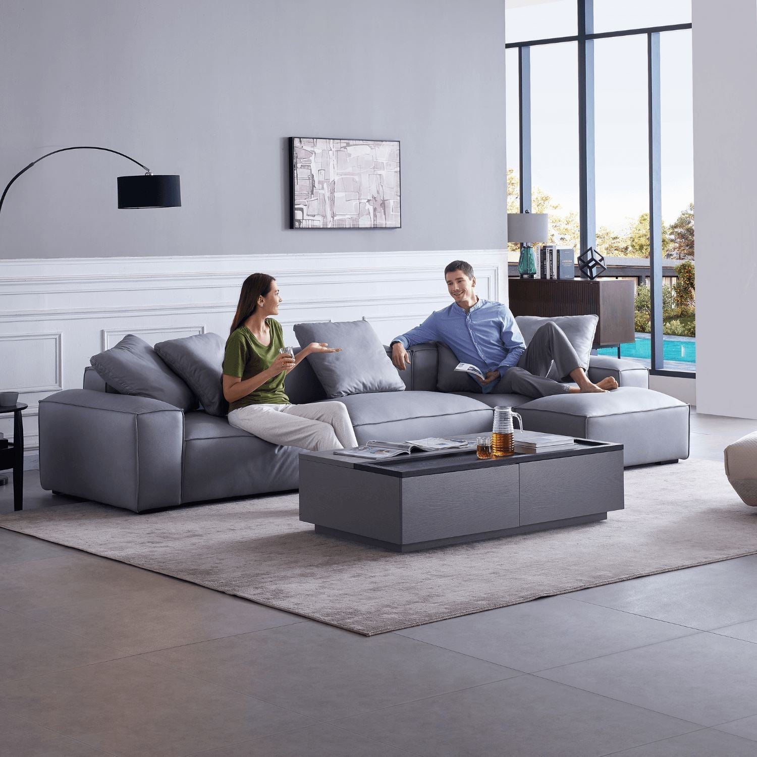 Loft Sofa + Ottoman - Valyou 