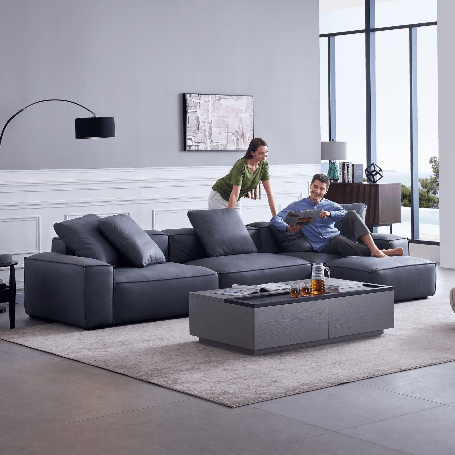 Loft Sofa + Ottoman - Valyou 