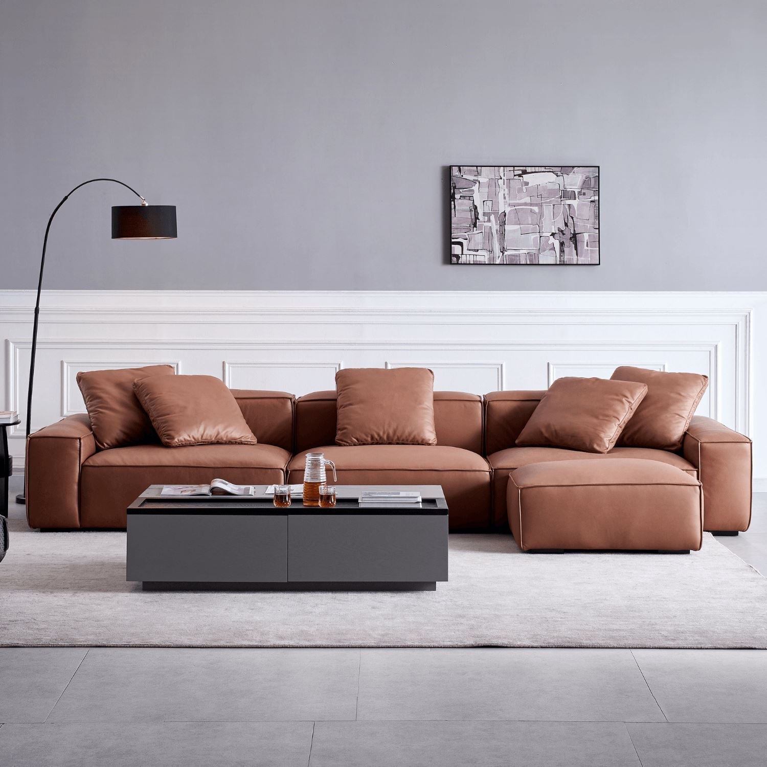 Loft Sofa + Ottoman - Valyou 