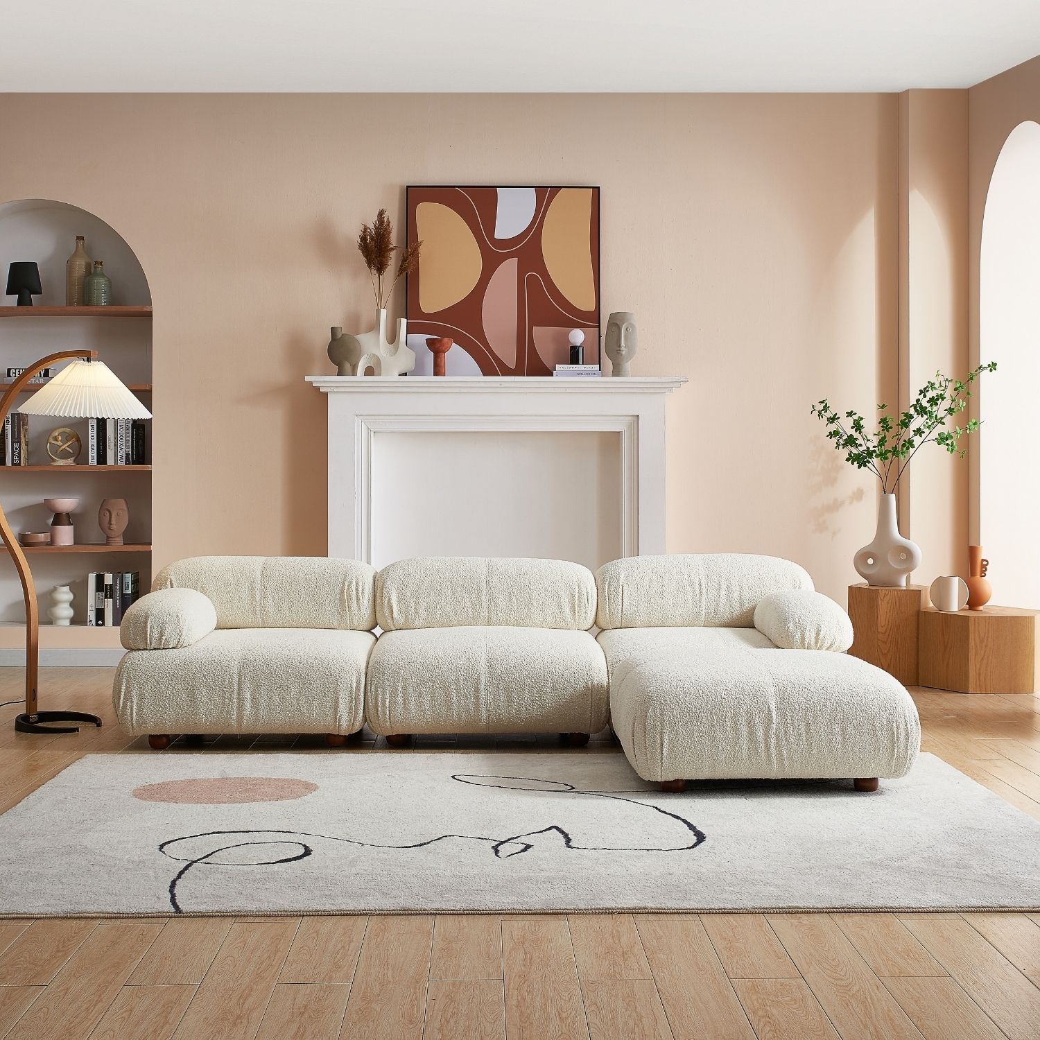 Pebbles Sofa + Ottoman Sofa Milozze 