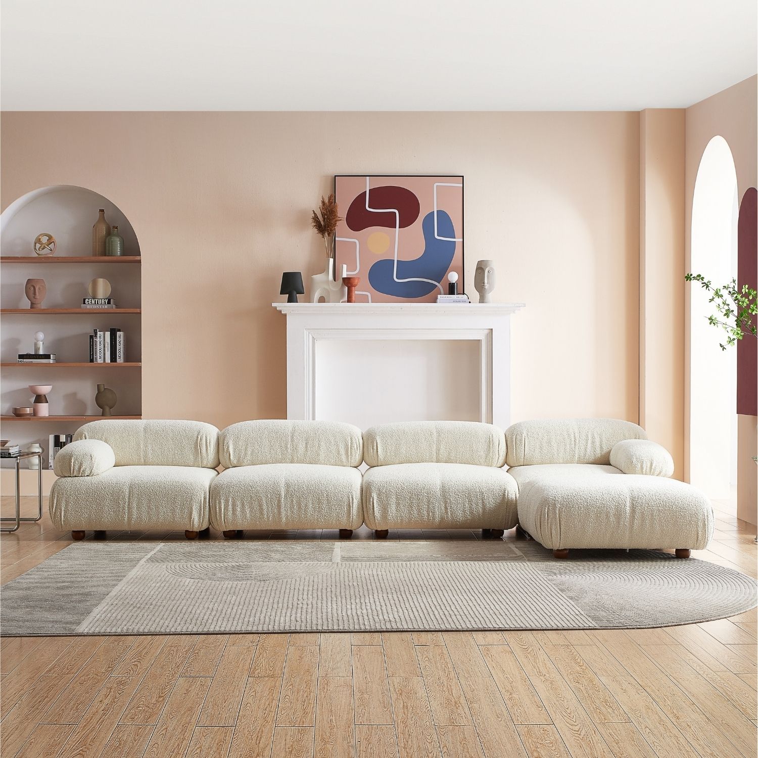 Pebbles Sofa + Ottoman Sofa Milozze 