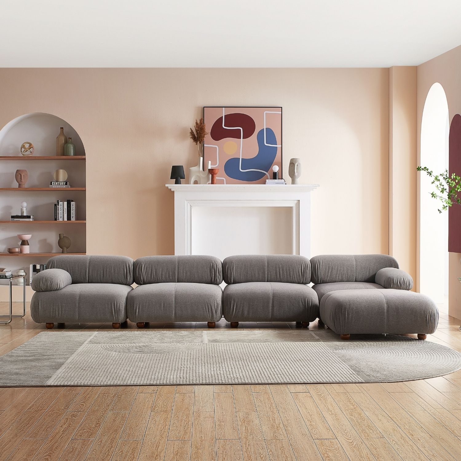 Pebbles Sofa + Ottoman Sofa Milozze 