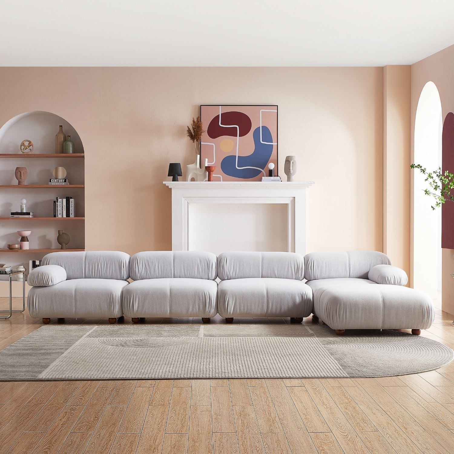 Pebbles Sofa + Ottoman Sofa Milozze 