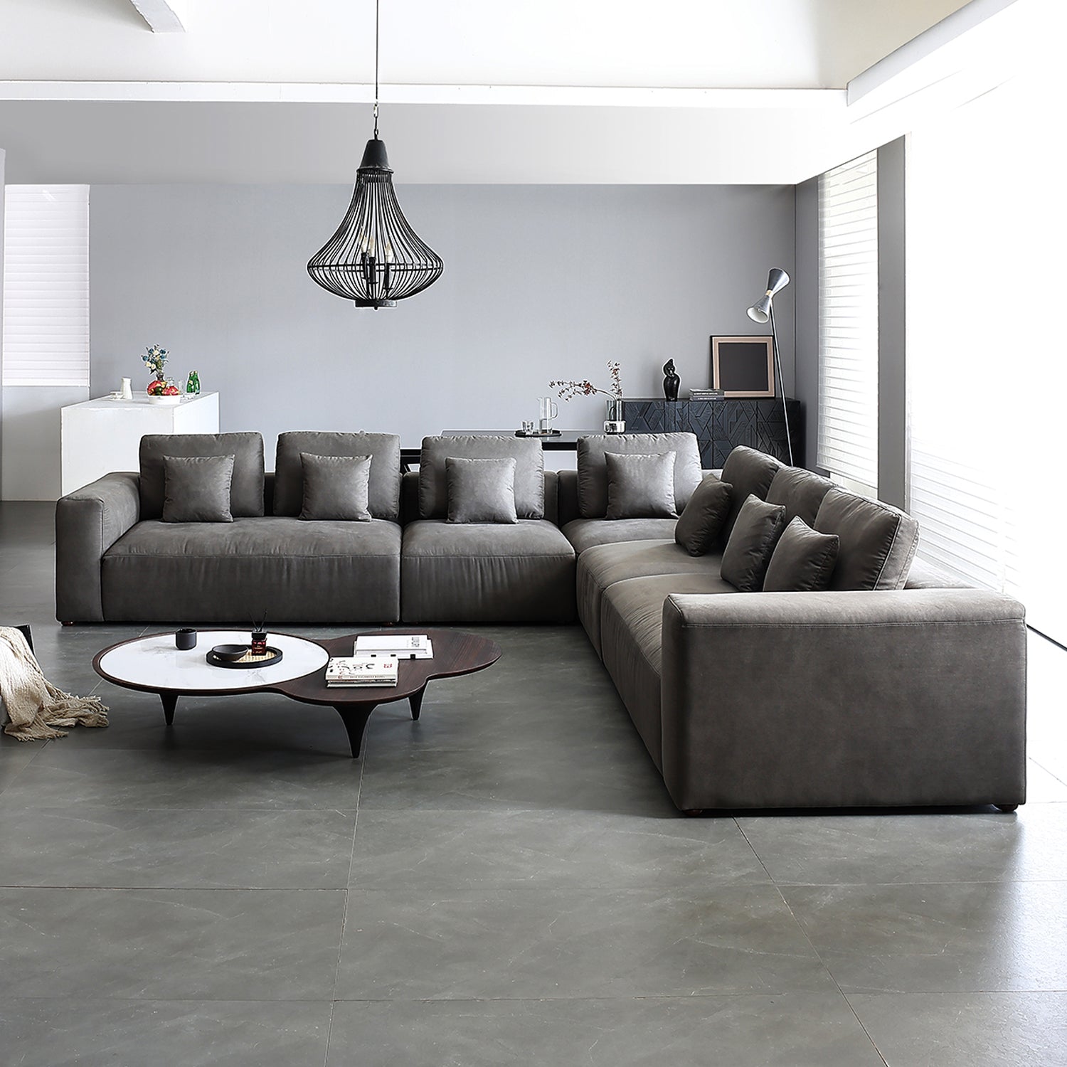 The 5th Closed L Sectional, sectional, Foundry | Valyou Furniture 