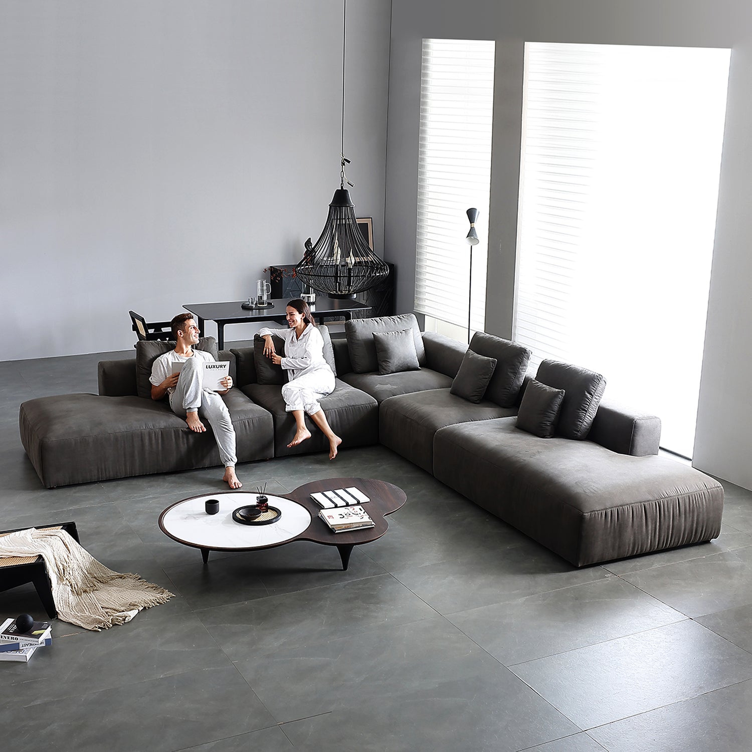 The 5th Open L Sectional, sectional, Foundry | Valyou Furniture 