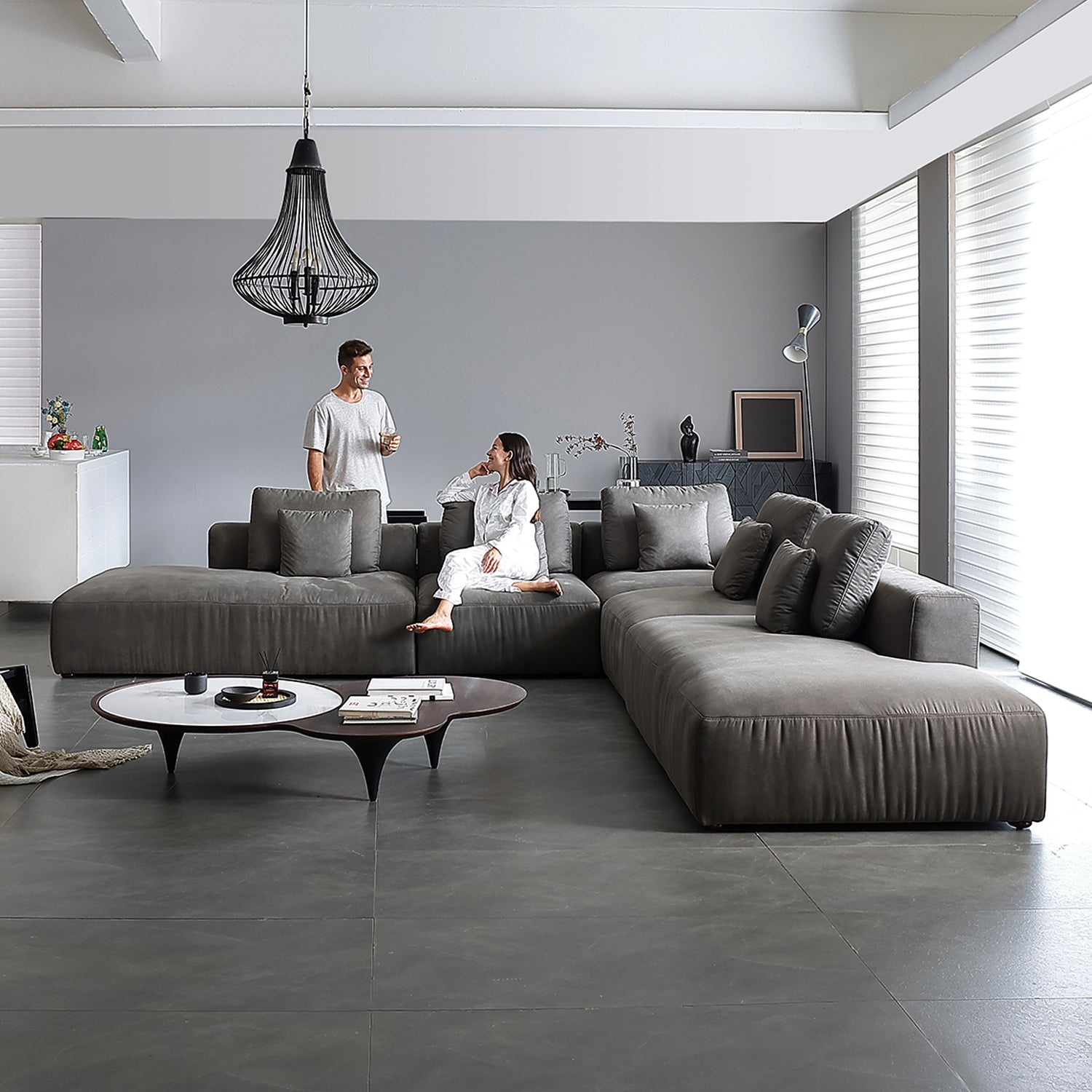 The 5th Open L Sectional, sectional, Foundry | Valyou Furniture 