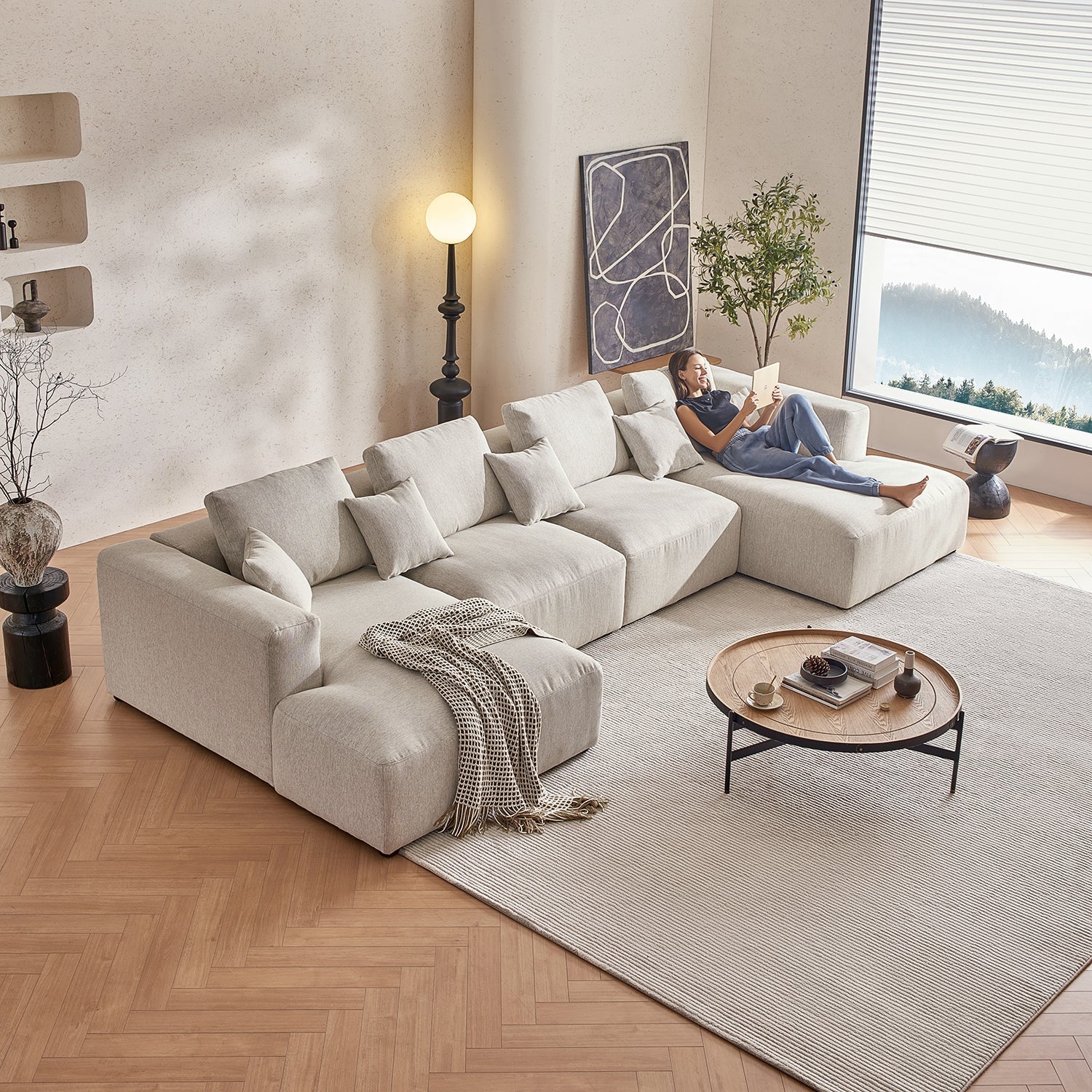 The 5th U Sectional, sectional, Foundry | Valyou Furniture 